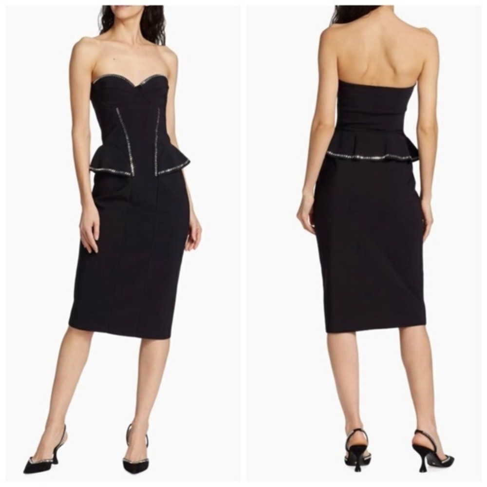 Chiara Boni Terenzia Strapless Layered Dress Size 6 $845